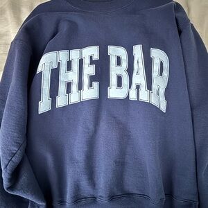Navy Blue 'The Bar' Varsity Women’s Sweatshirt
